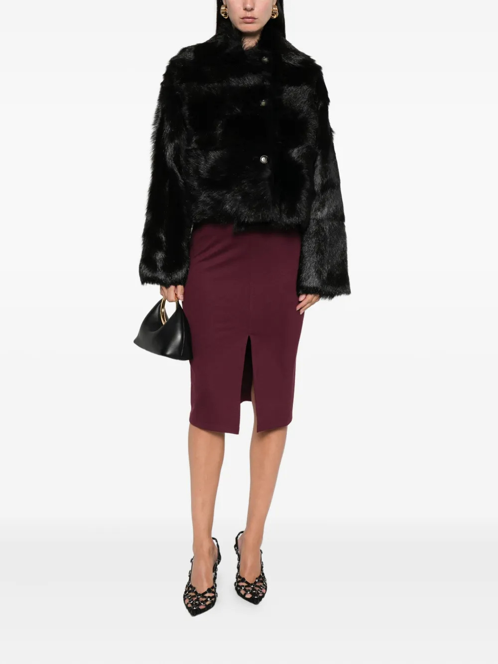 Alberta Ferretti Cropped jack Zwart