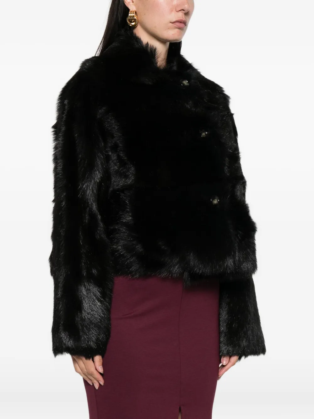 Alberta Ferretti Cropped jack Zwart