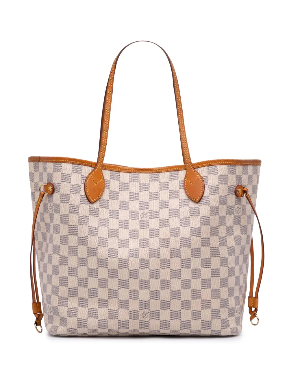 Louis Vuitton Pre-Owned 2017 ダミエ アズール ネヴァーフル MM トートバッグ - ホワイト Louis Vuitton Pre-Owned 2017 ダミエ アズール ネヴァーフル MM トートバッグ - ホワイト