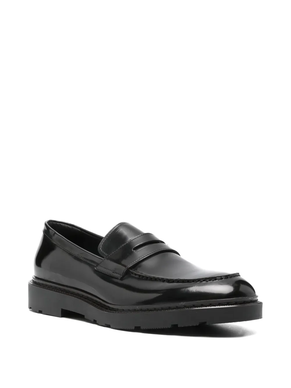 Fratelli Rossetti patent-finish loafers - Zwart