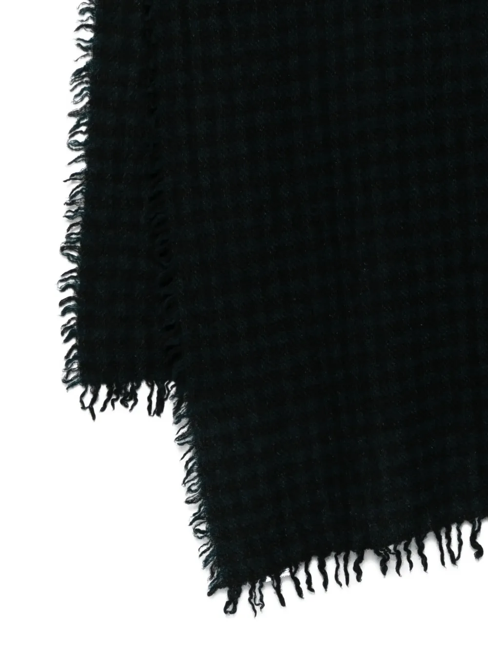 Faliero Sarti frayed scarf Blauw
