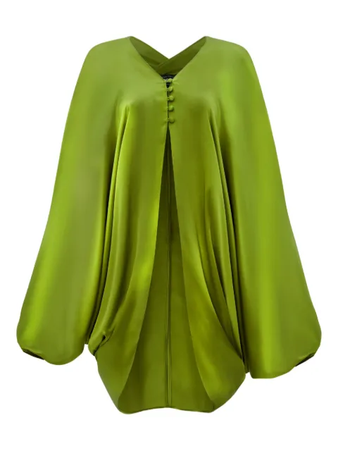 Taller Marmo Azores button-front balloon-sleeve blouse