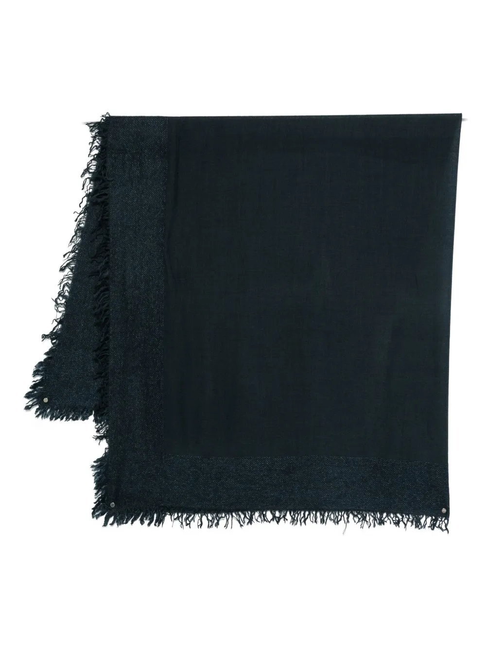 Faliero Sarti fringed scarf - Blu