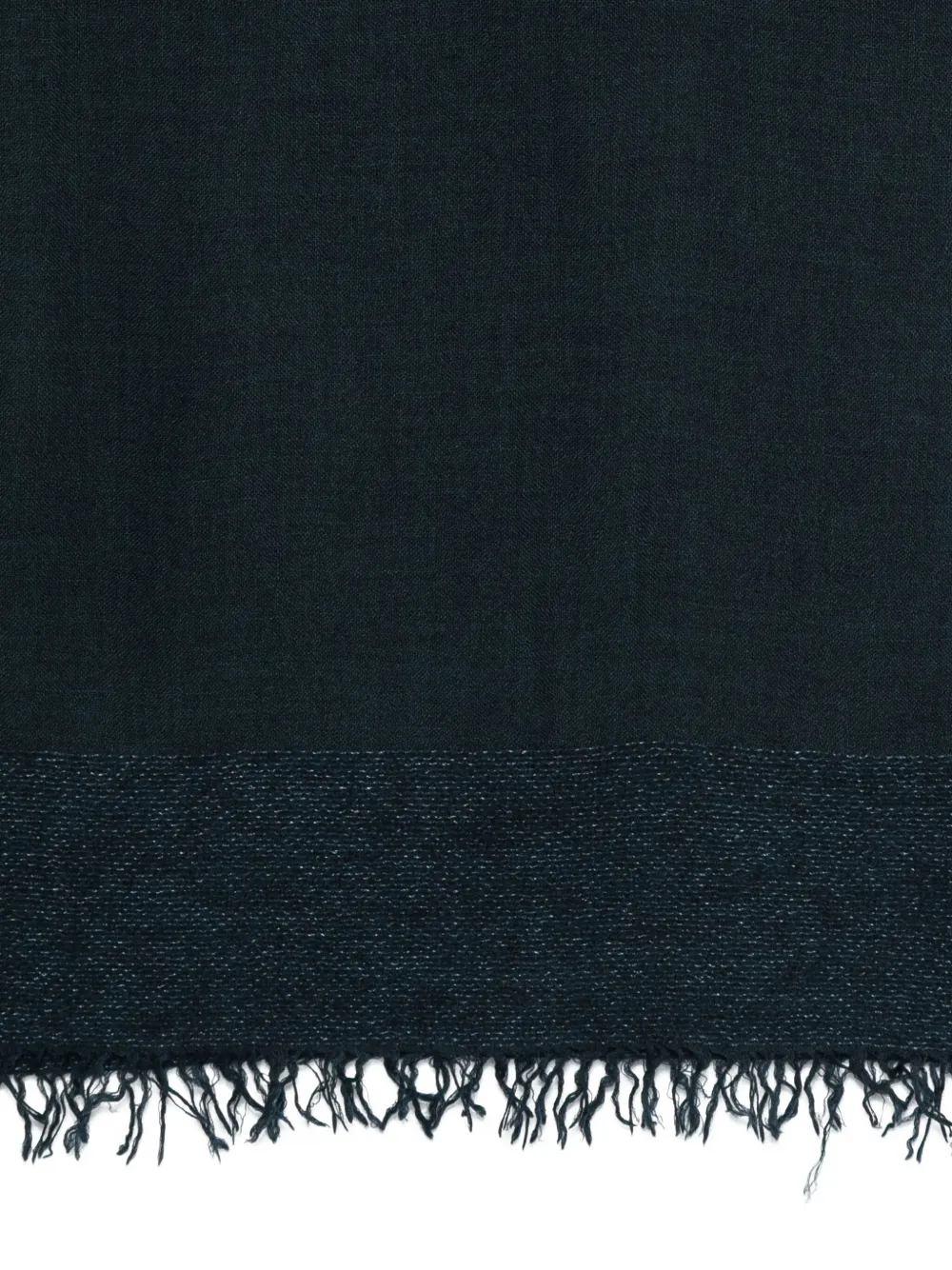 Faliero Sarti fringed scarf Blauw
