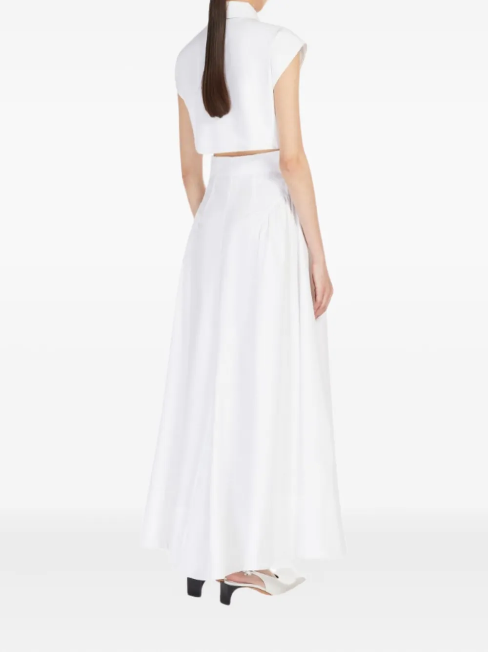 Max Mara Zijden blousejurk Wit