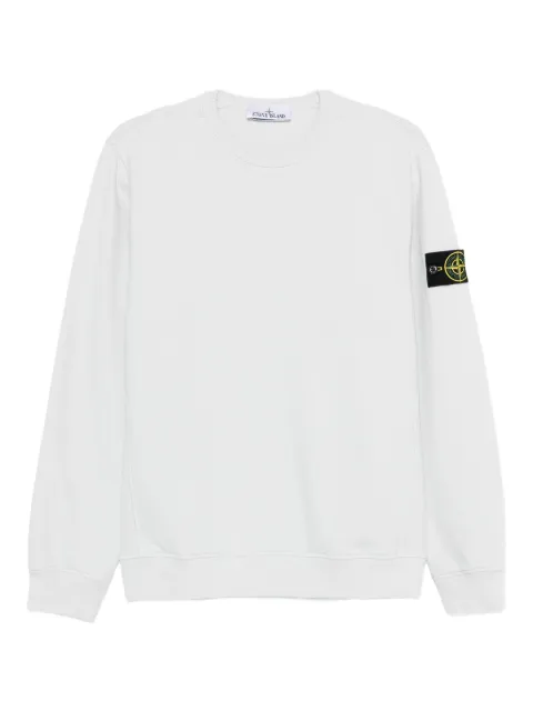 Stone Island sudadera con parche del logo y cuello redondo