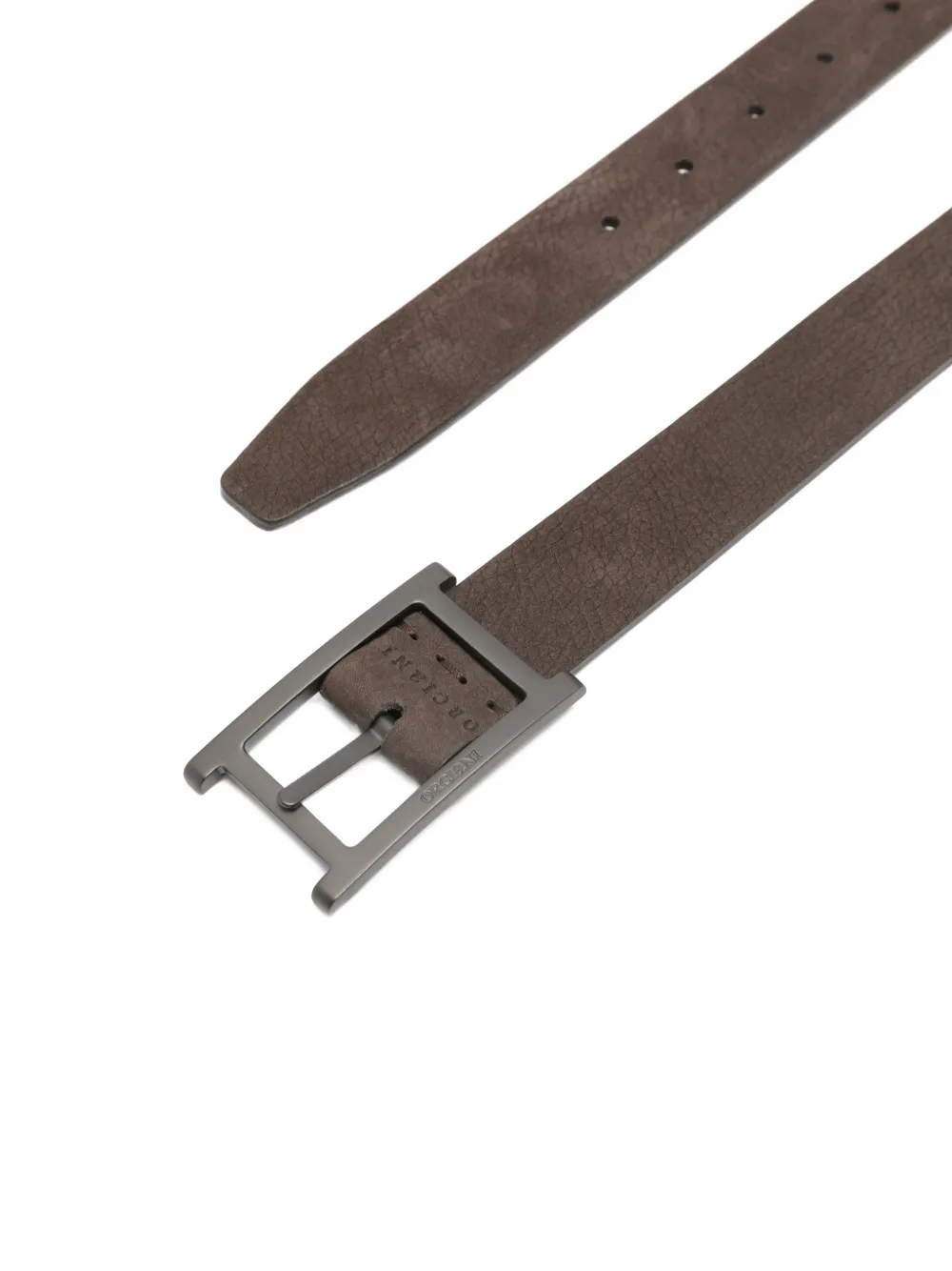 Orciani Riem met vierkante gesp Bruin