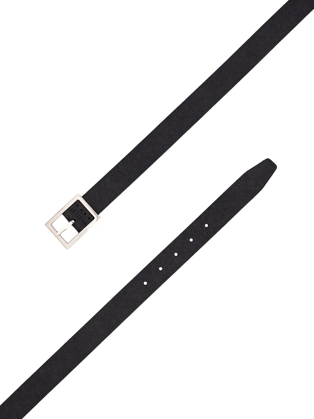 Orciani Riem met vierkante gesp Zwart