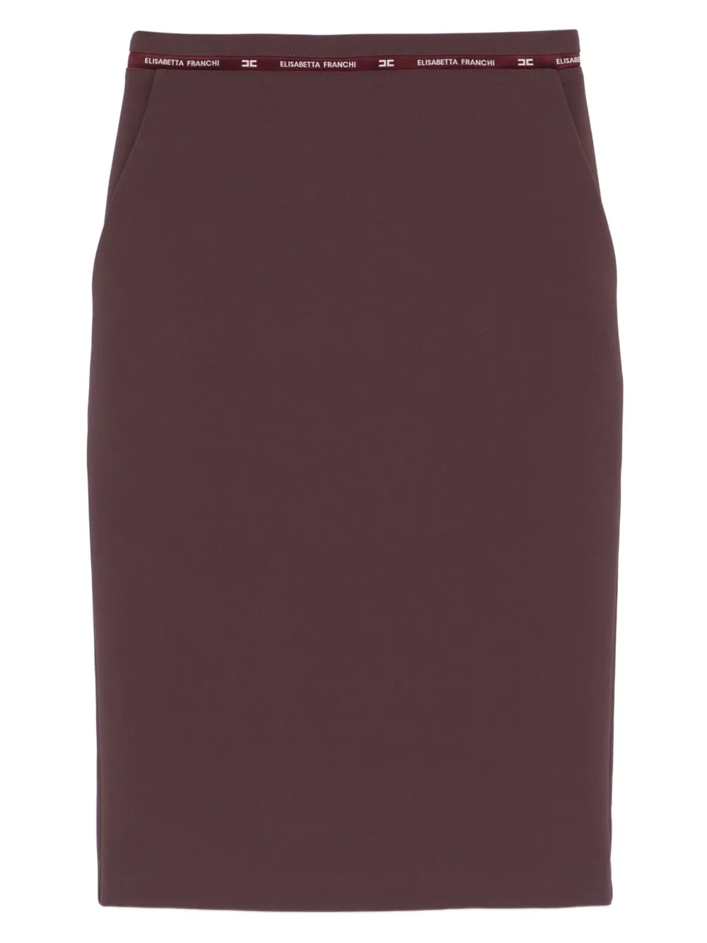 Elisabetta Franchi waistband-detail pencil skirt Bruin
