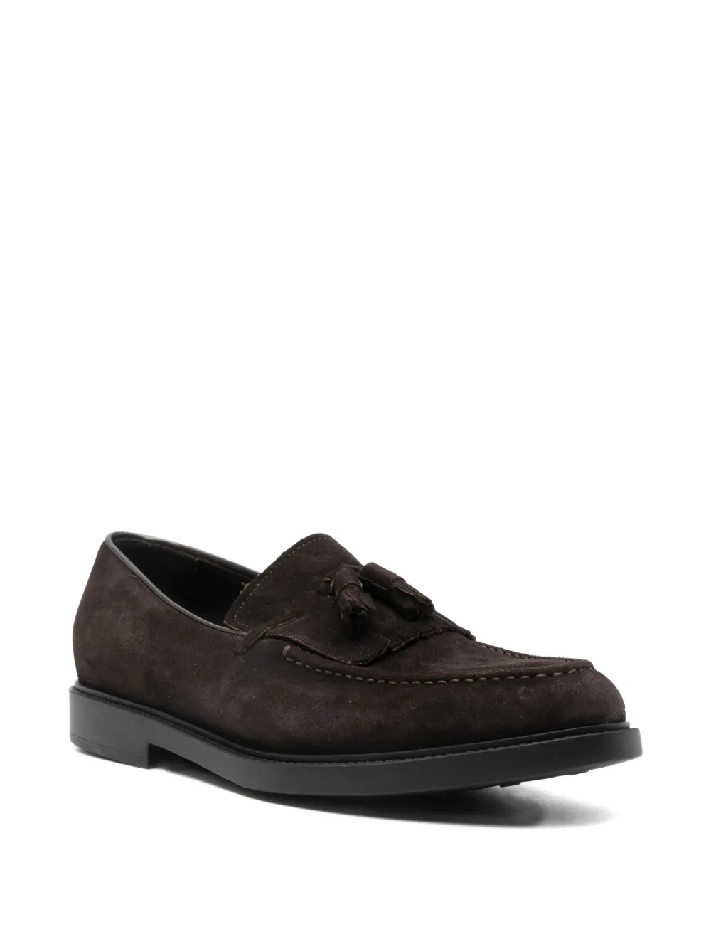 Fratelli Rossetti tassel-detail suede loafers - Bruin