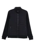 Fay quilted-panelled jacket - Blue