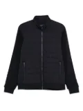 Fay quilted-panelled jacket - Blue