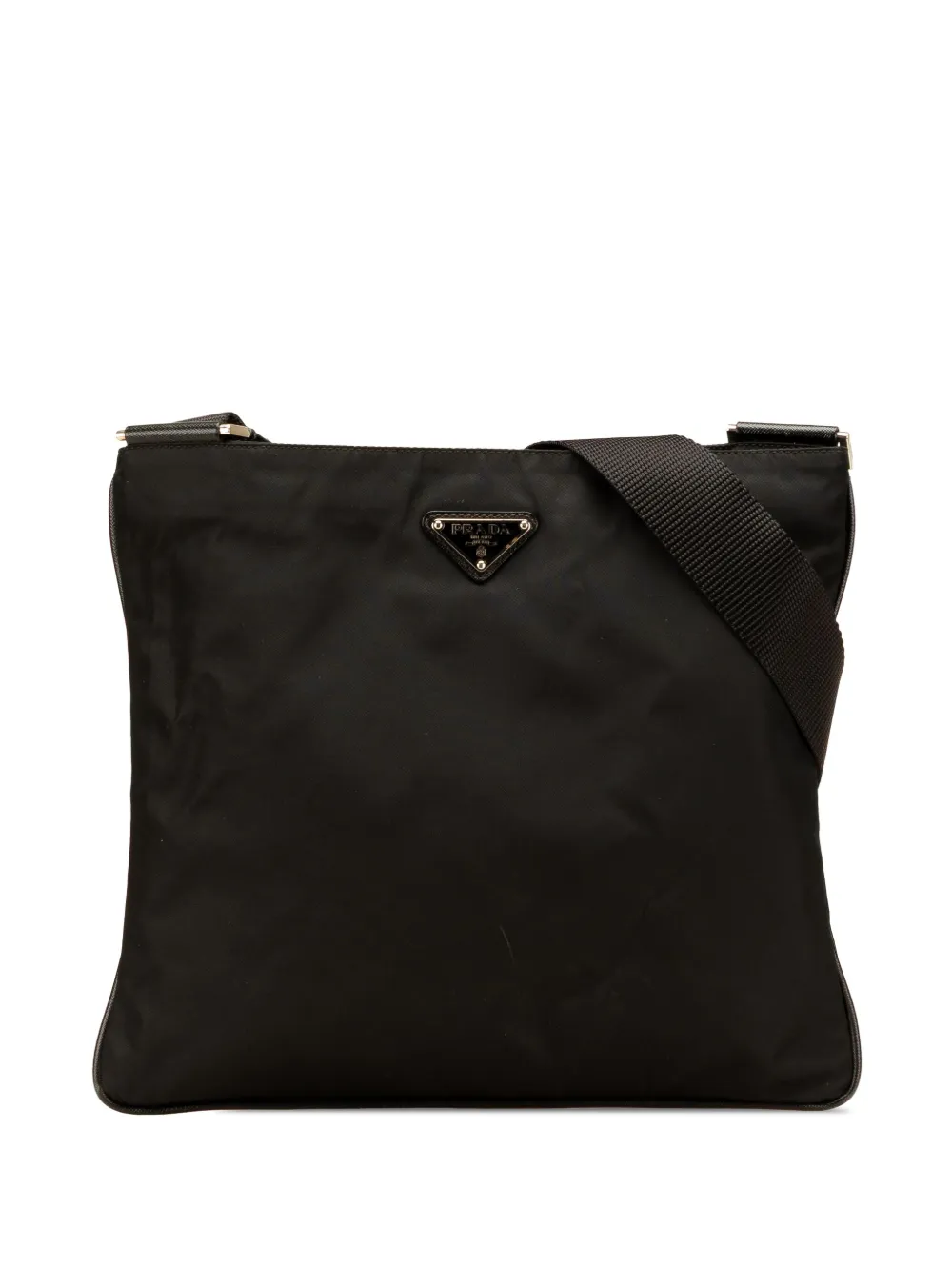 Prada Pre-Owned 2013-2025 テスート ジップトップ ショルダーバッグ - ブラック Prada Pre-Owned 2013-2025 テスート ジップトップ ショルダーバッグ - ブラック