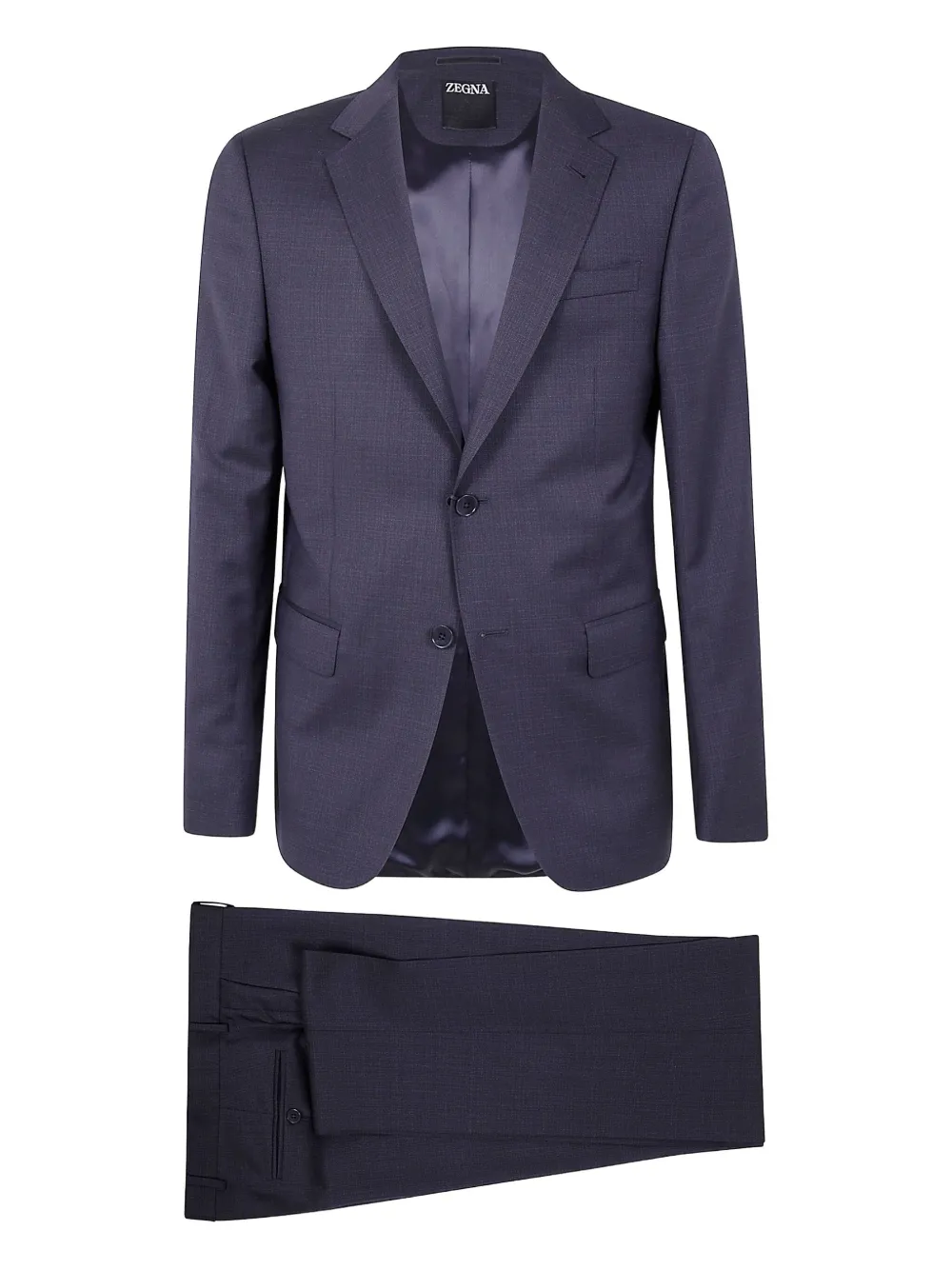 Zegna Wollen pak Zwart