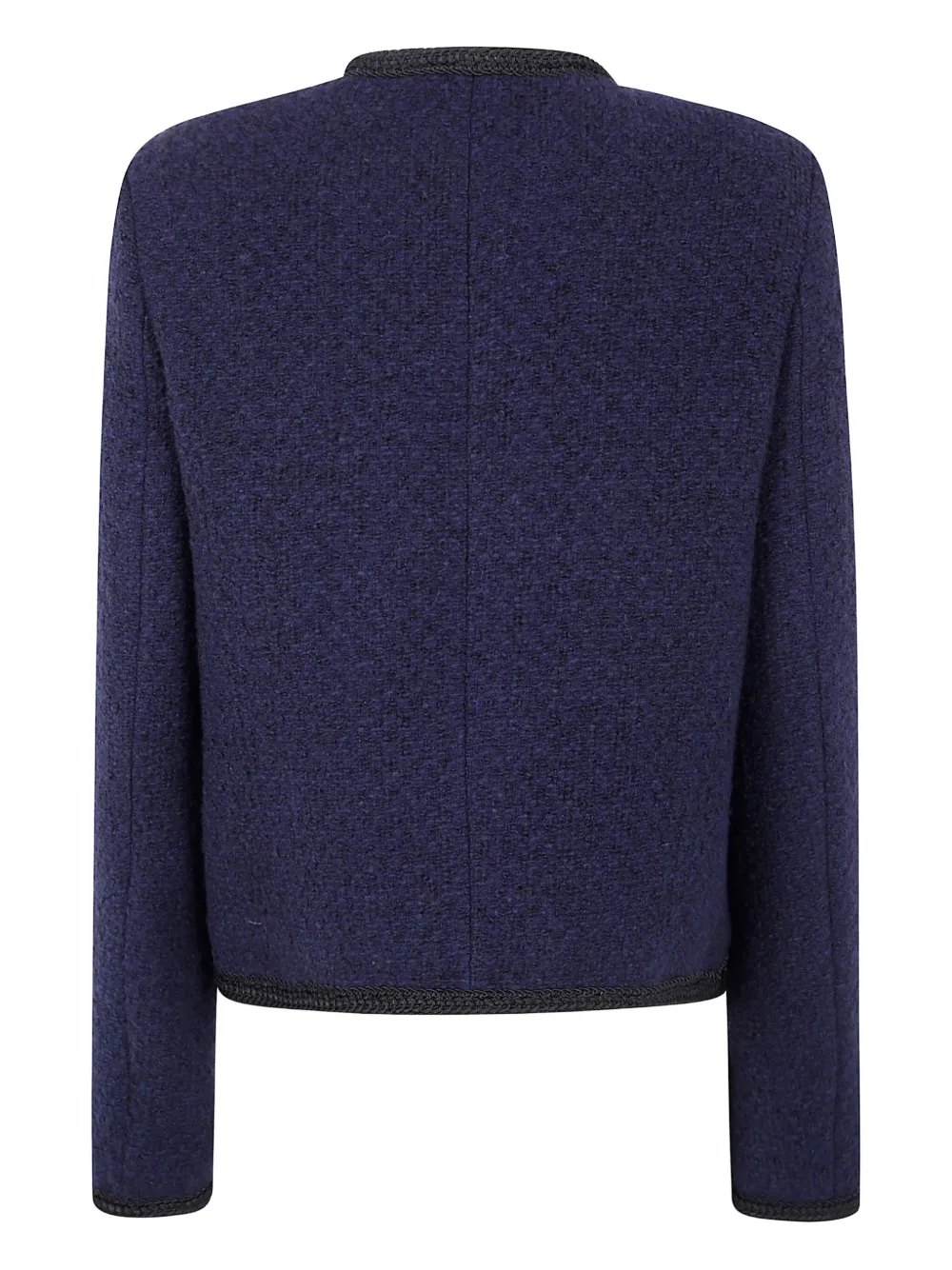 Semicouture Ricarda braided-trimmed wool jacket Blauw