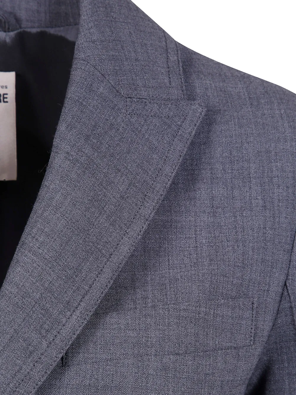 Semicouture belted notched-lapel jacket Grijs