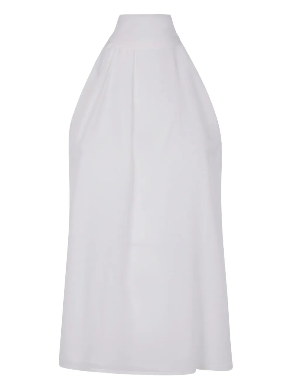Max Mara halter-neck silk top Wit