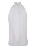 Max Mara halter-neck silk top - White