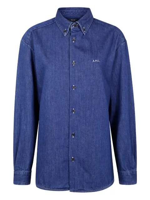 A.P.C. button-down denim shirt