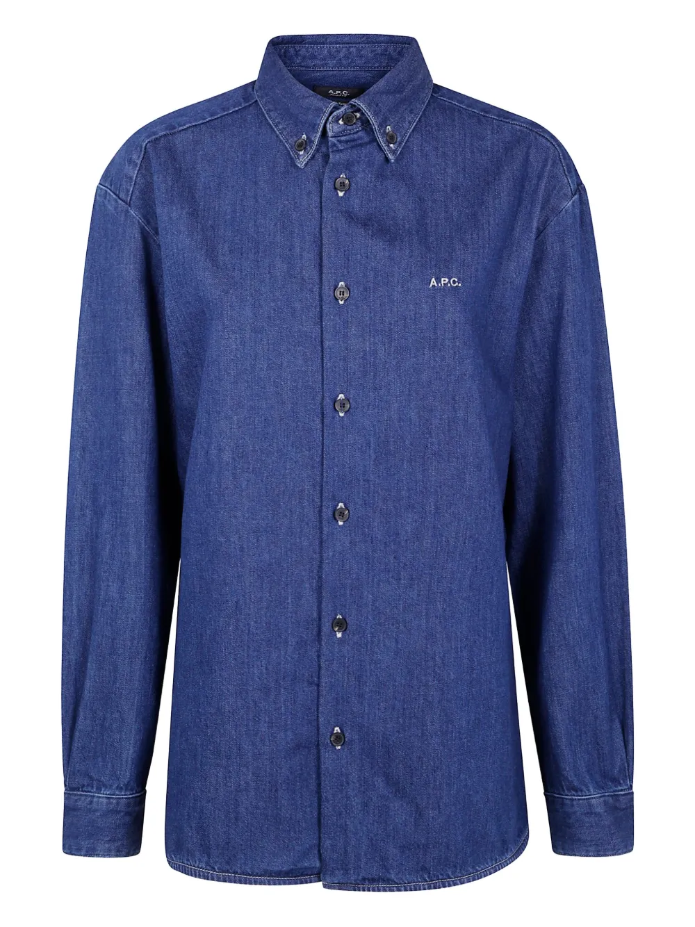 button-down denim shirt