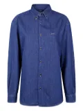A.P.C. button-down denim shirt - Blue