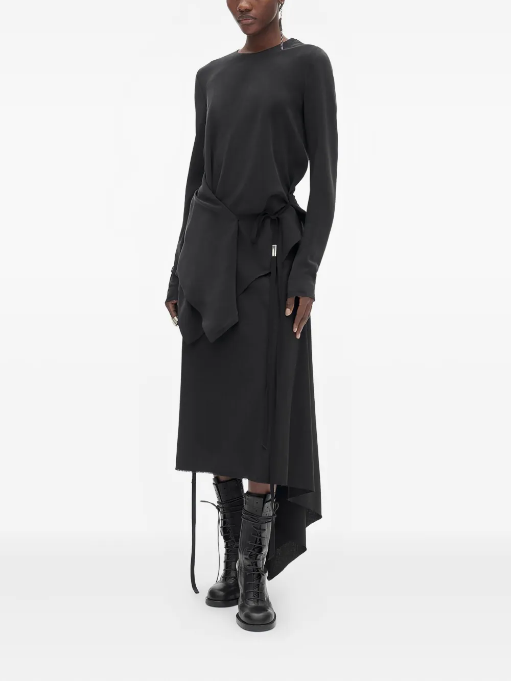 Ann Demeulemeester Deana draped asymmetric top | T-shirts & Jerseys | Image 2