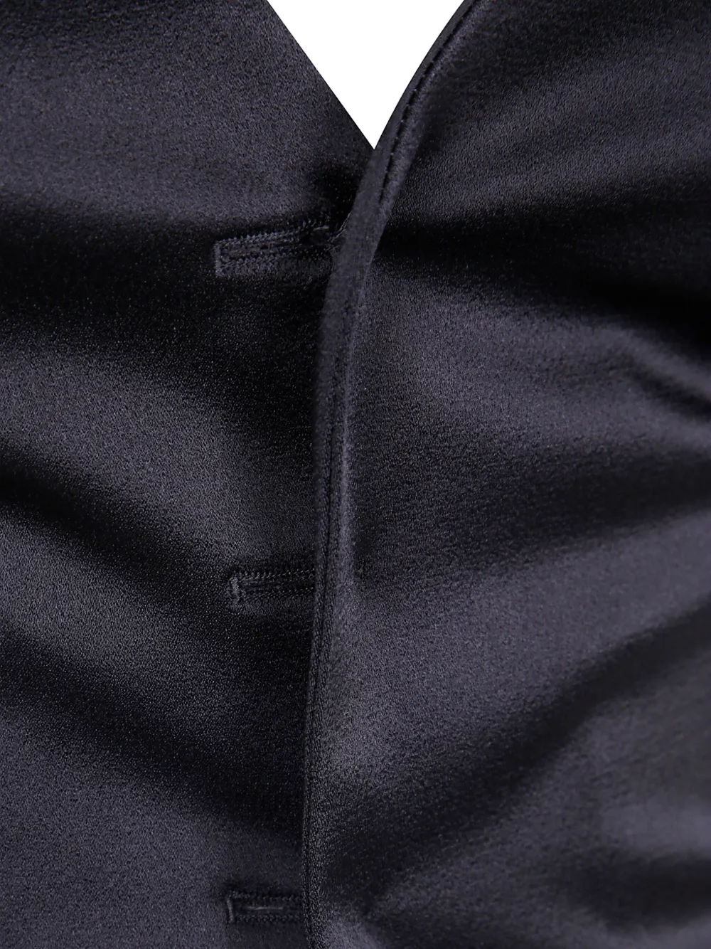 Ann Demeulemeester Mary satijnen gilet Zwart
