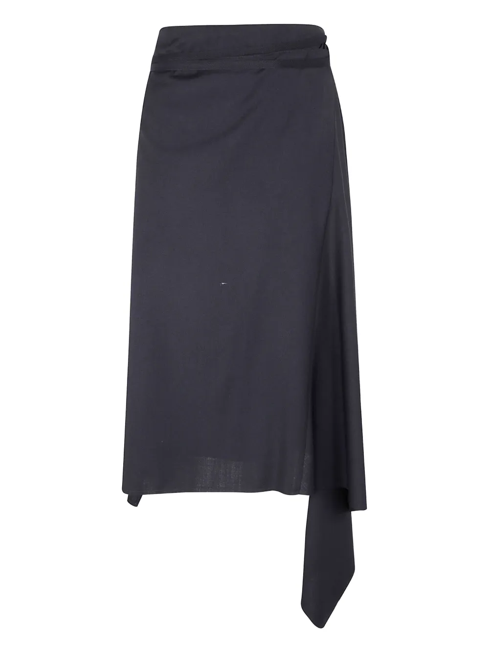 Ann Demeulemeester Asymmetrische wikkelrok Zwart