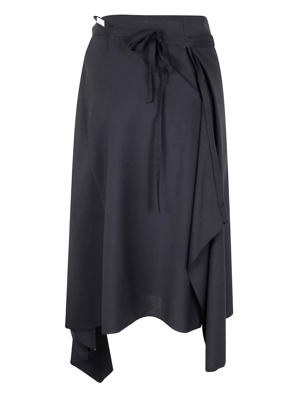 Ann Demeulemeester Asymmetrische wikkelrok - Zwart
