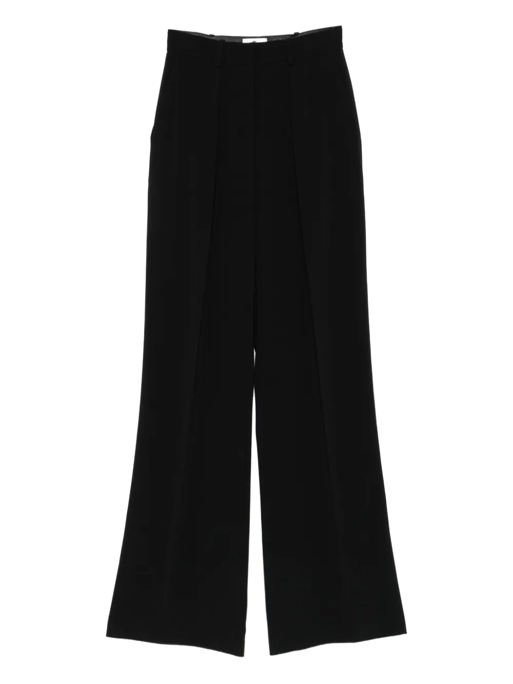 Elisabetta Franchi pleated wide-leg trousers Zwart