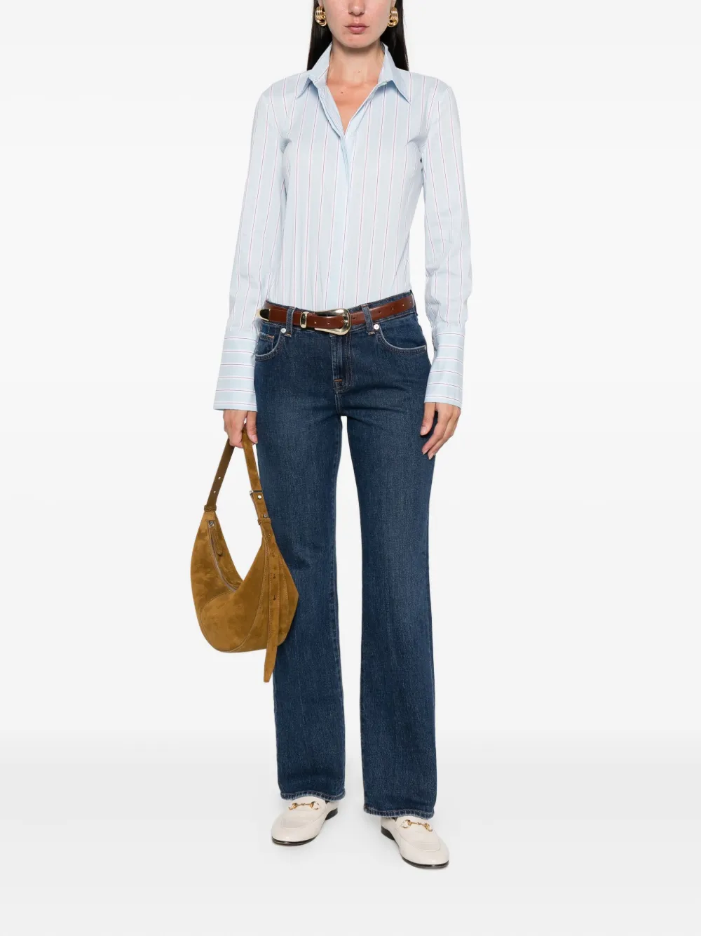 7 For All Mankind Jeans met vijf zakken - Blauw