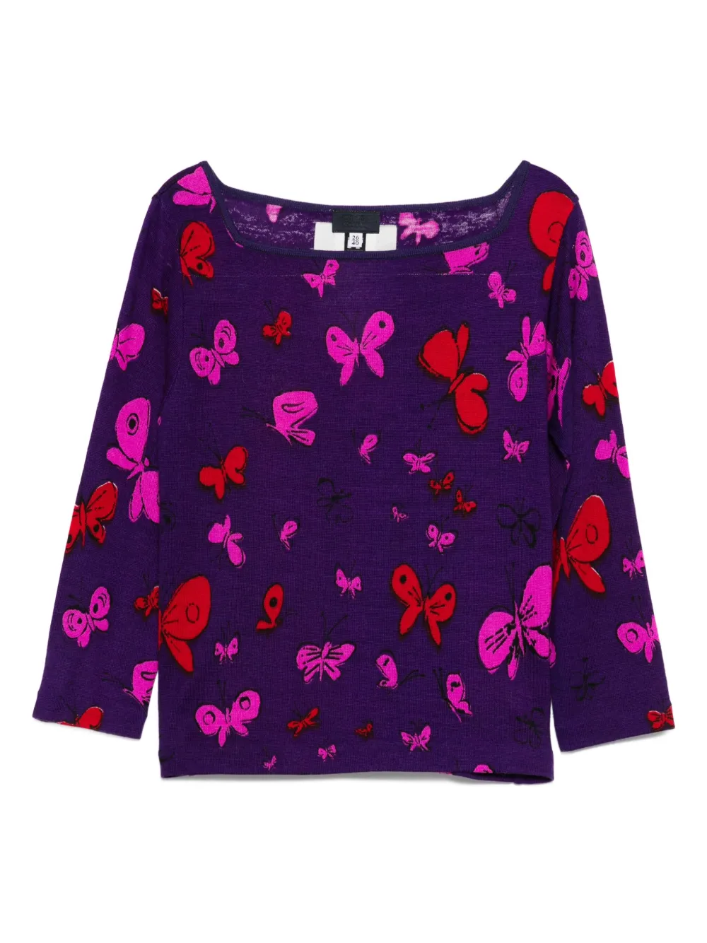 Pre-owned Versace 1998-1999 Butterfly-pattern Jumper