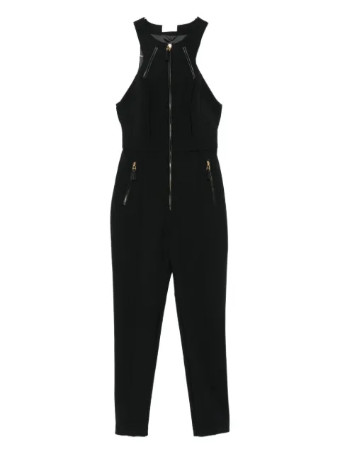 Elisabetta Franchi zip-front halterneck jumpsuit