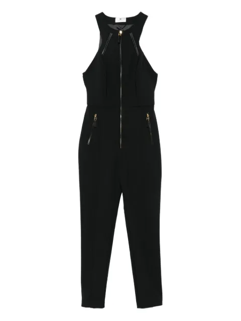 Elisabetta Franchi zip-front halterneck jumpsuit