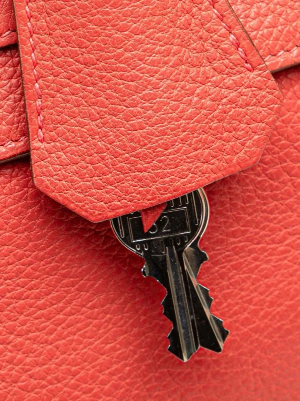 Hermès Pre-Owned 2010 Togo JPG Kelly II 42 Shoulder Bag Red