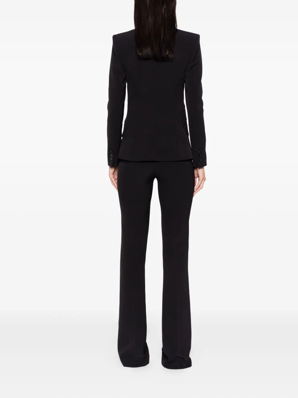 Elisabetta Franchi shawl-collar single-breasted suit Zwart