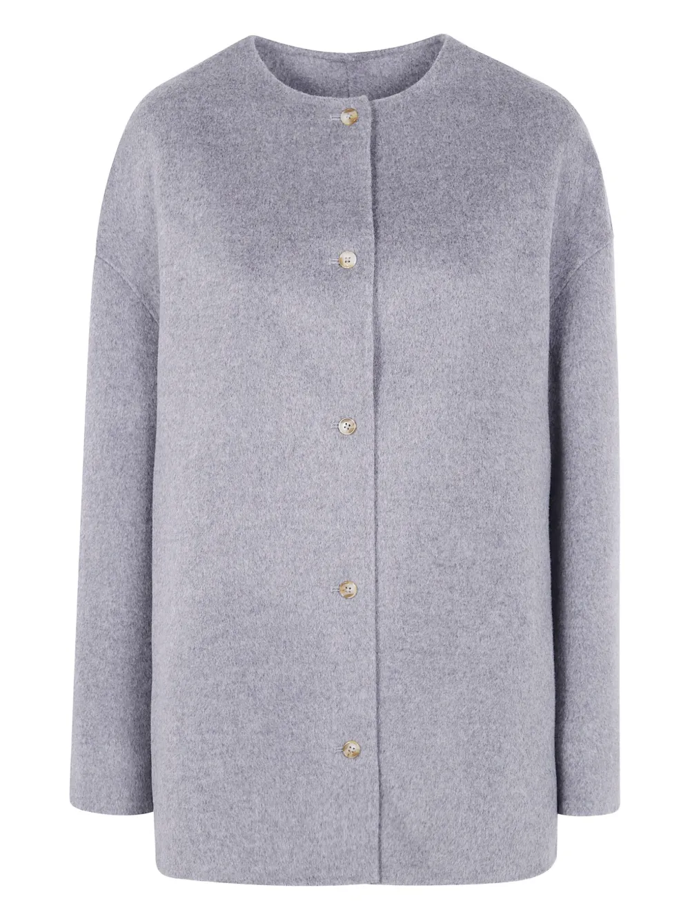 LouLou de Saison button-front wool coat Grijs