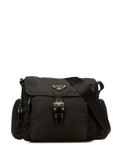 Prada Pre-Owned 2013-2025 테수토 버클 메신저 크로스 백