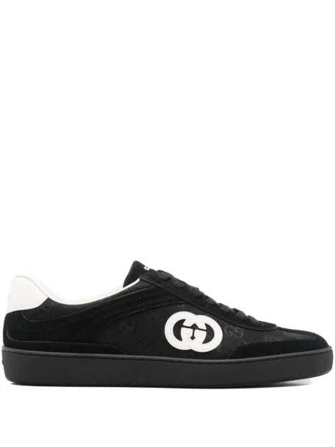 Gucci monogram lace-up sneakers 