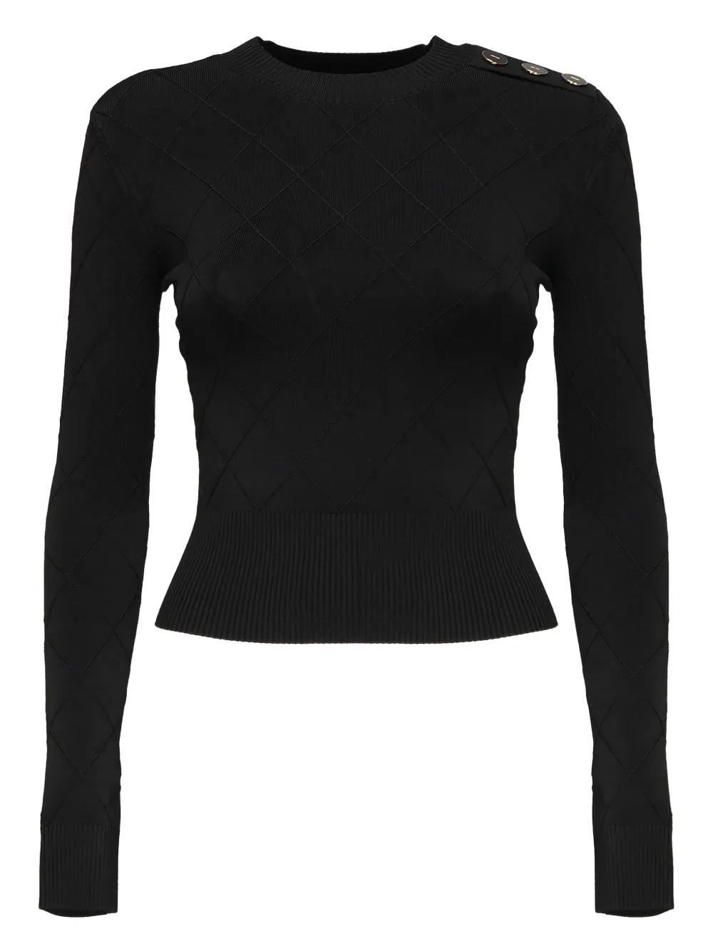 Marciano button-detail sweater | Black | Image 1