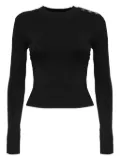 Marciano button-detail sweater - Black