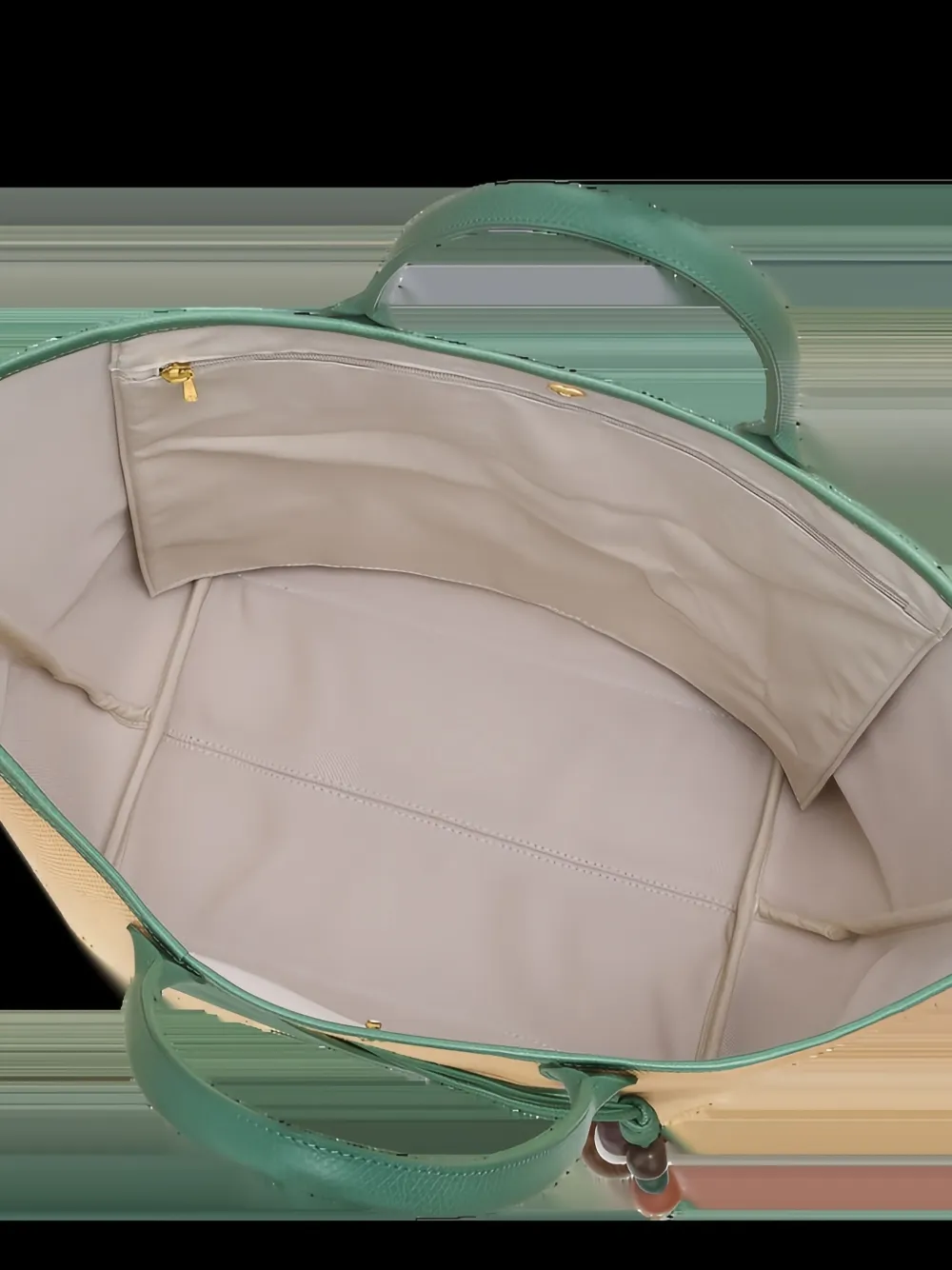 Longchamp Le Pliage woven shoulder bag Beige
