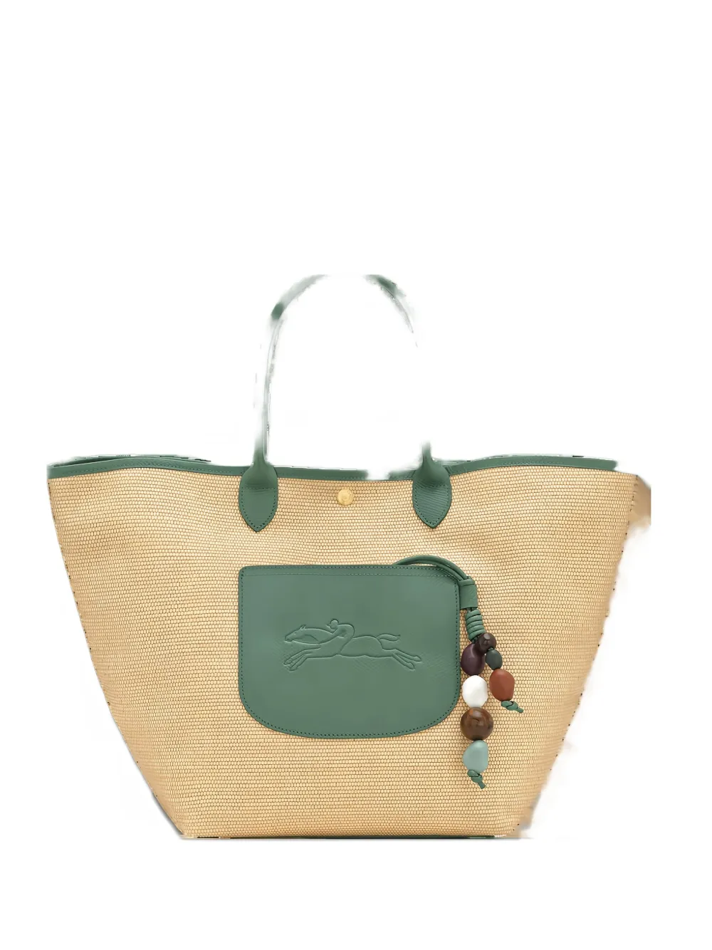 Longchamp Le Pliage woven shoulder bag Beige
