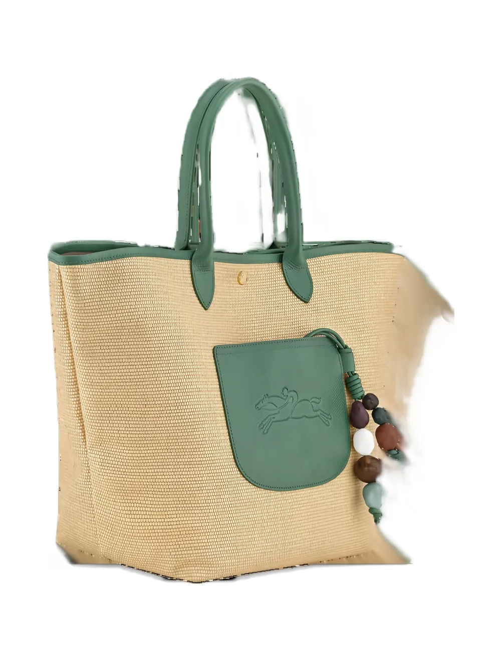 Longchamp Le Pliage woven shoulder bag Beige