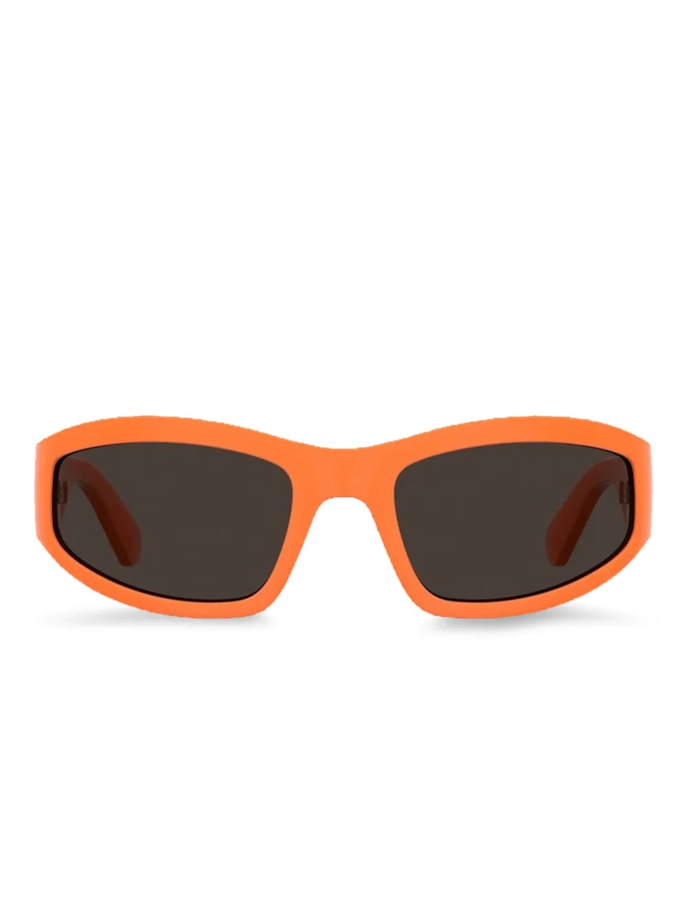 Moschino Eyewear logo-lettering rectangle-frame sunglasses Oranje