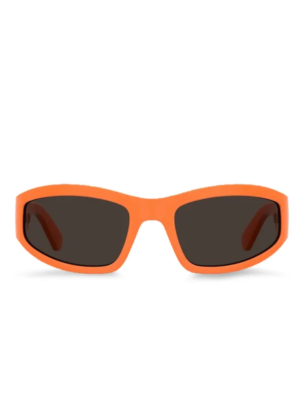Moschino Eyewear スクエアフレーム サングラス | オレンジ | FARFETCH JP