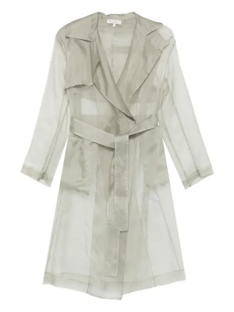 Antonelli belted sheer trench coat