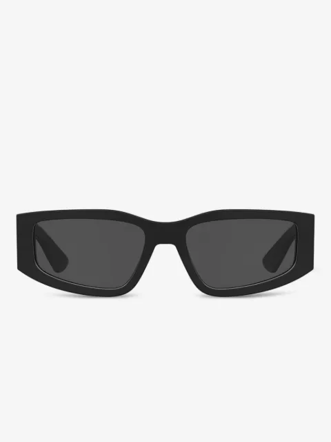 Moschino Eyewear logo-plaque rectangle sunglasses