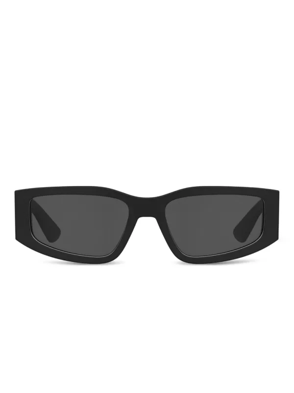 Moschino Eyewear スクエアフレーム サングラス | ブラック | FARFETCH JP
