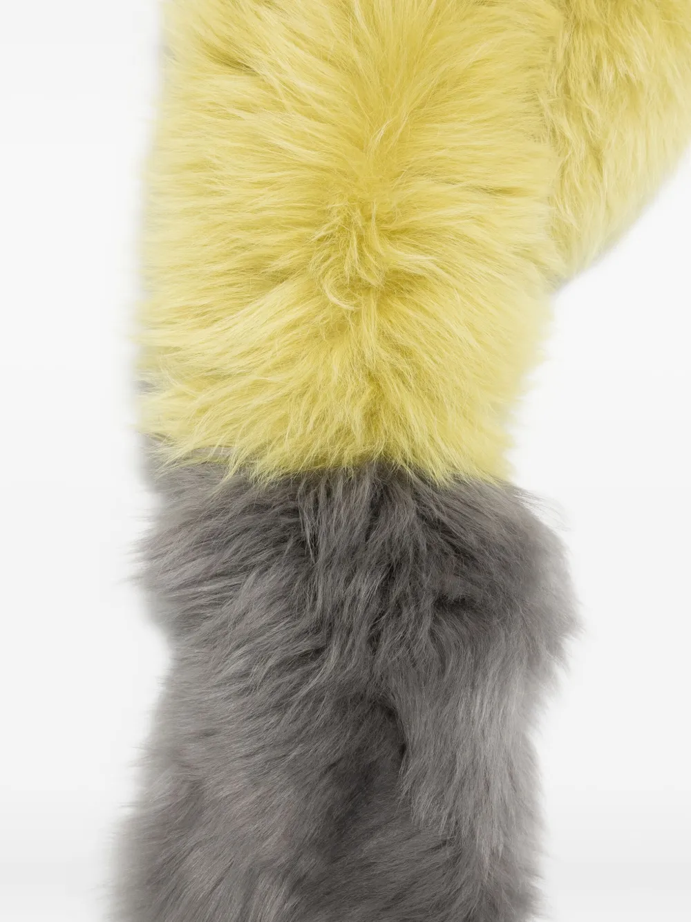 Marni colour-block scarf - Geel